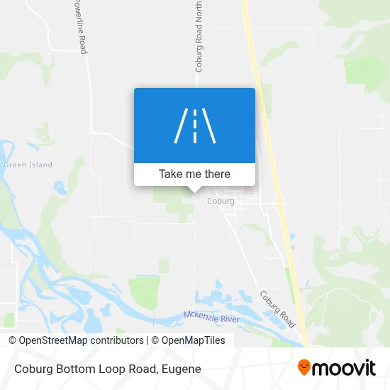 Coburg Bottom Loop Road map
