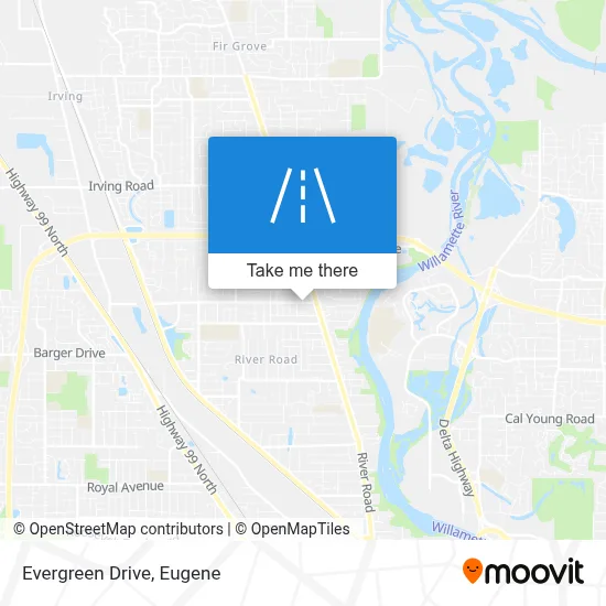 Evergreen Drive map