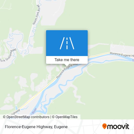 Florence-Eugene Highway map