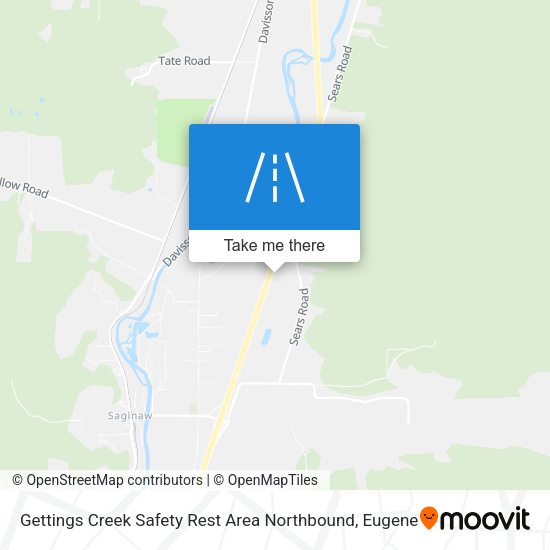 Mapa de Gettings Creek Safety Rest Area Northbound