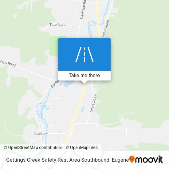 Mapa de Gettings Creek Safety Rest Area Southbound