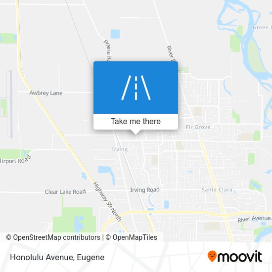 Mapa de Honolulu Avenue
