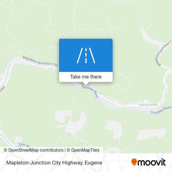 Mapa de Mapleton-Junction City Highway