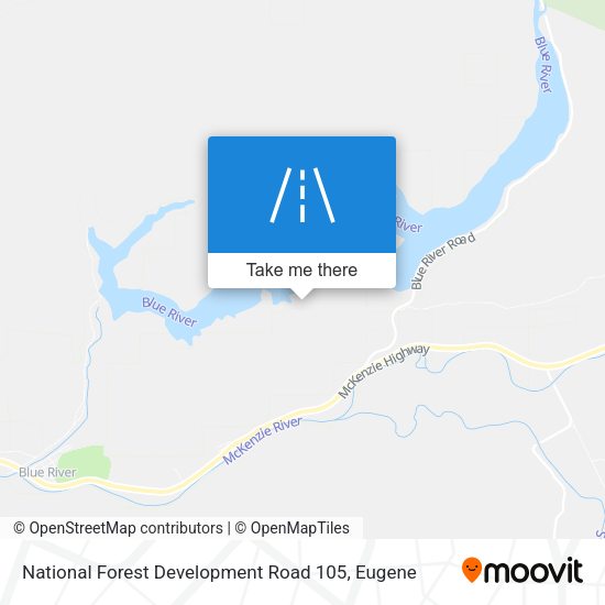 Mapa de National Forest Development Road 105