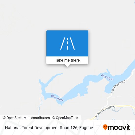 Mapa de National Forest Development Road 126