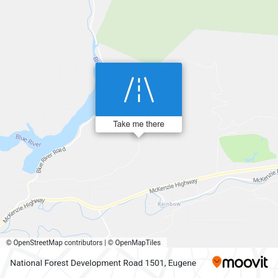 Mapa de National Forest Development Road 1501