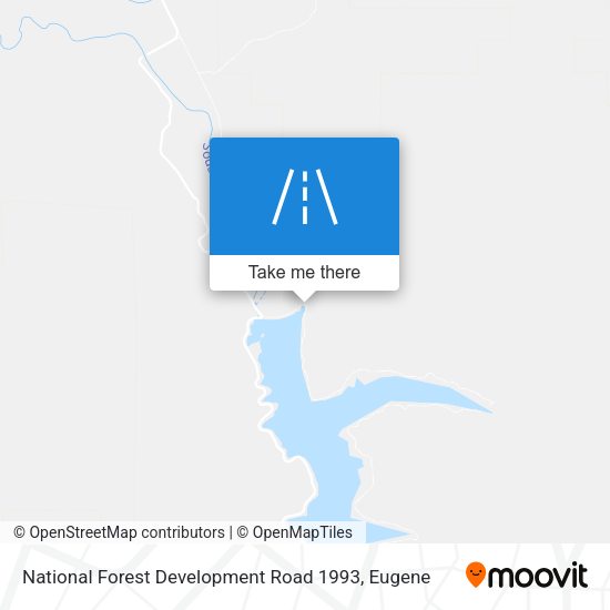 Mapa de National Forest Development Road 1993
