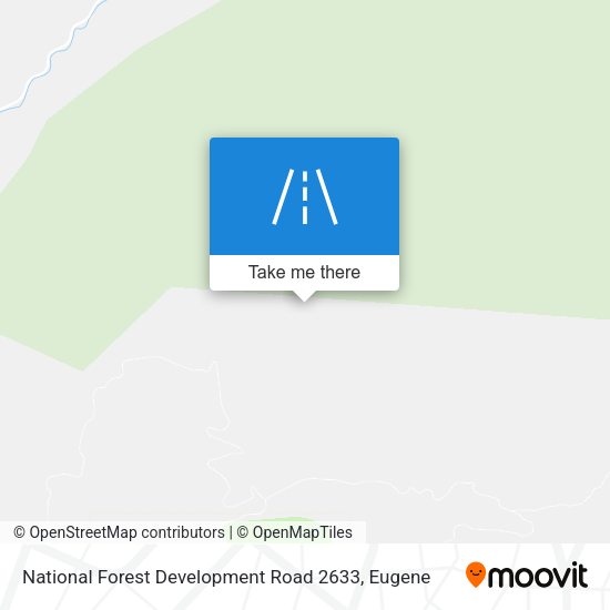 National Forest Development Road 2633 map