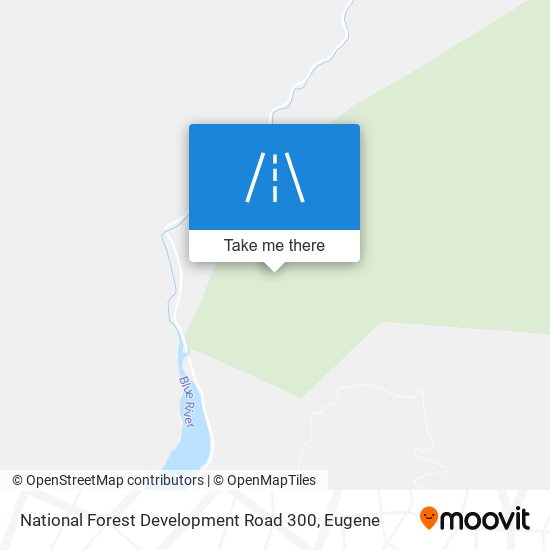 National Forest Development Road 300 map