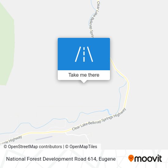 Mapa de National Forest Development Road 614