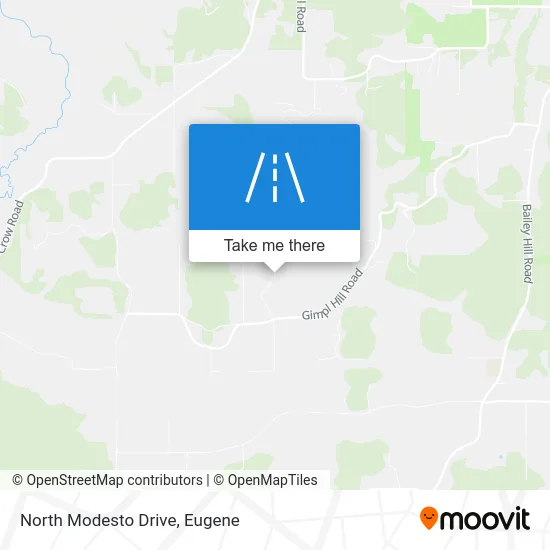 North Modesto Drive map