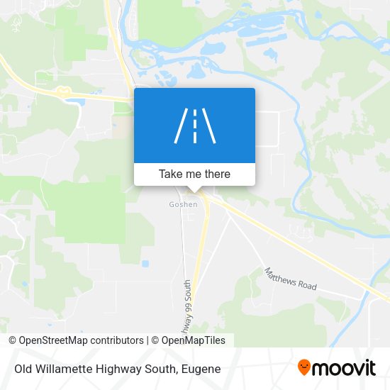 Mapa de Old Willamette Highway South