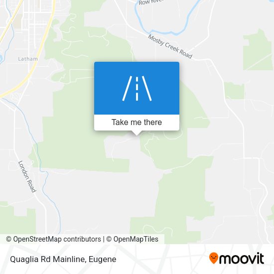 Quaglia Rd Mainline map