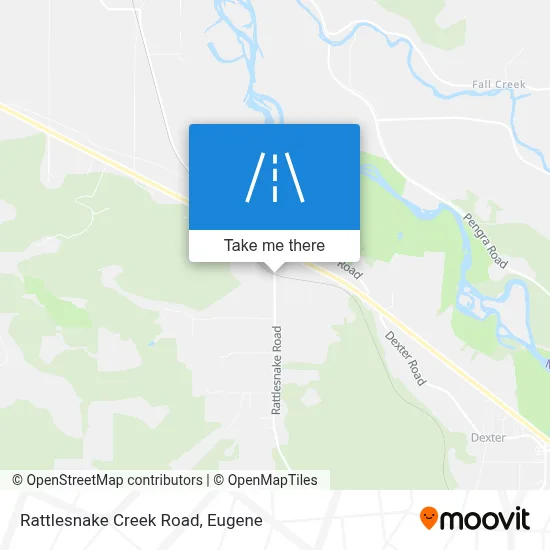 Rattlesnake Creek Road map