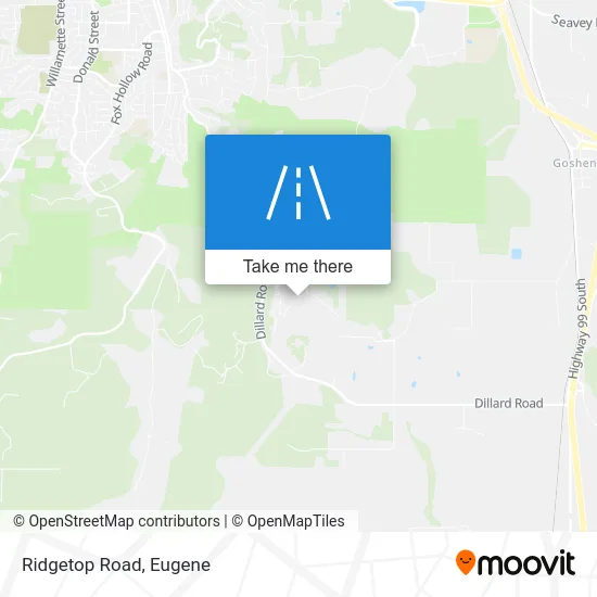 Ridgetop Road map