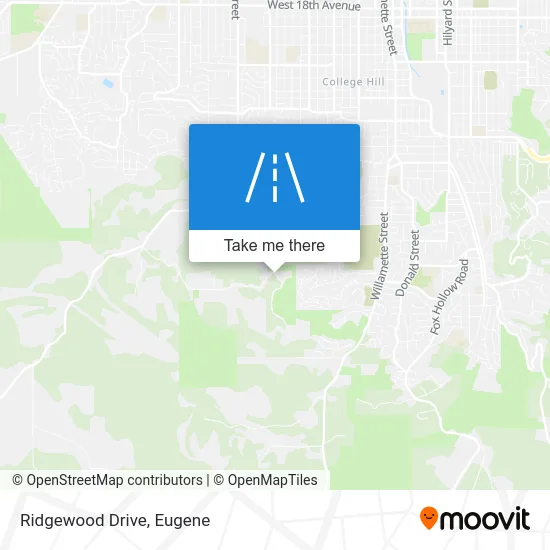 Ridgewood Drive map