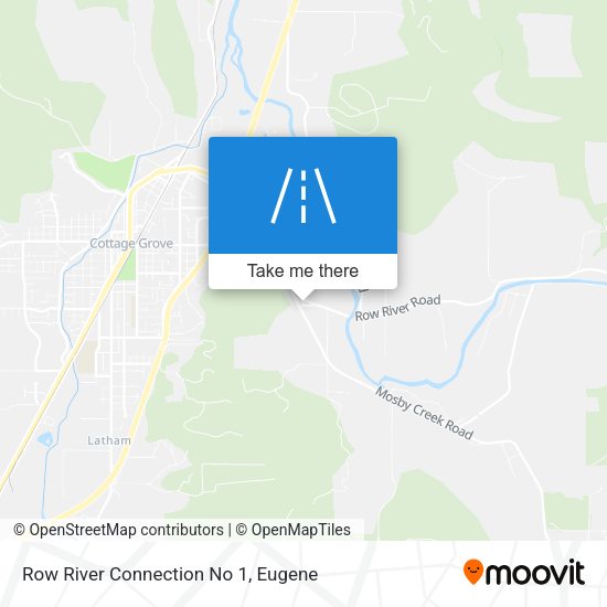 Row River Connection No 1 map