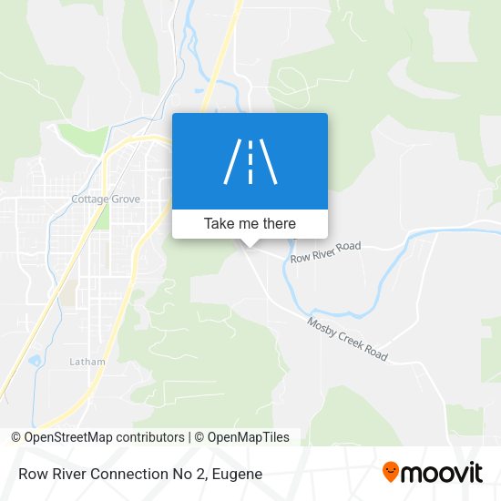 Row River Connection No 2 map
