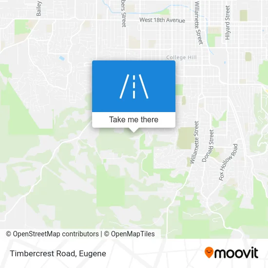 Timbercrest Road map