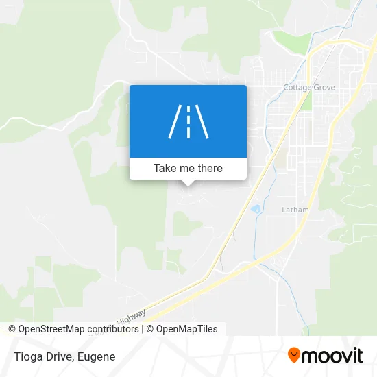 Tioga Drive map