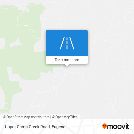Upper Camp Creek Road map