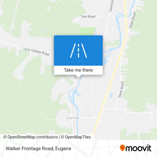 Walker Frontage Road map