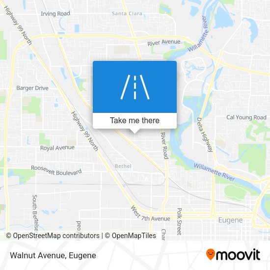 Mapa de Walnut Avenue