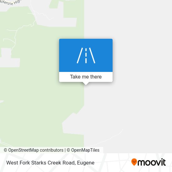 West Fork Starks Creek Road map