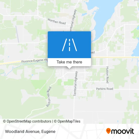 Mapa de Woodland Avenue