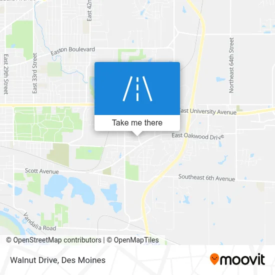 Walnut Drive map