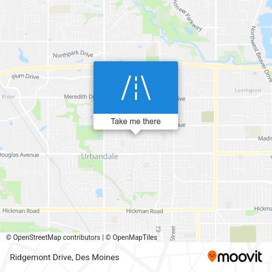 Ridgemont Drive map