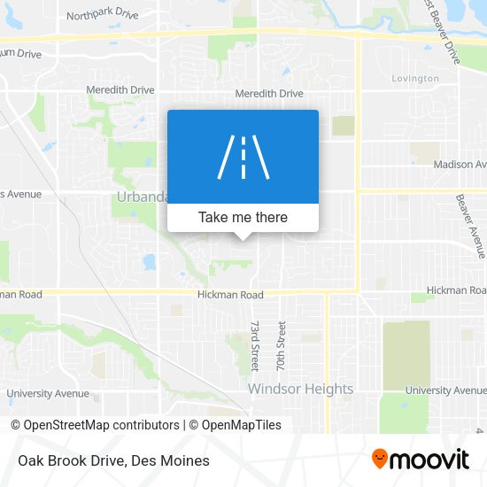 Oak Brook Drive map