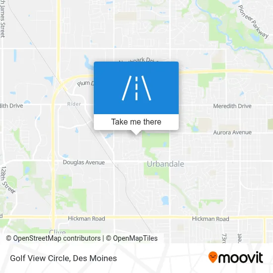 Golf View Circle map