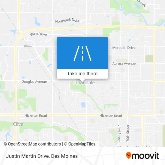 Mapa de Justin Martin Drive