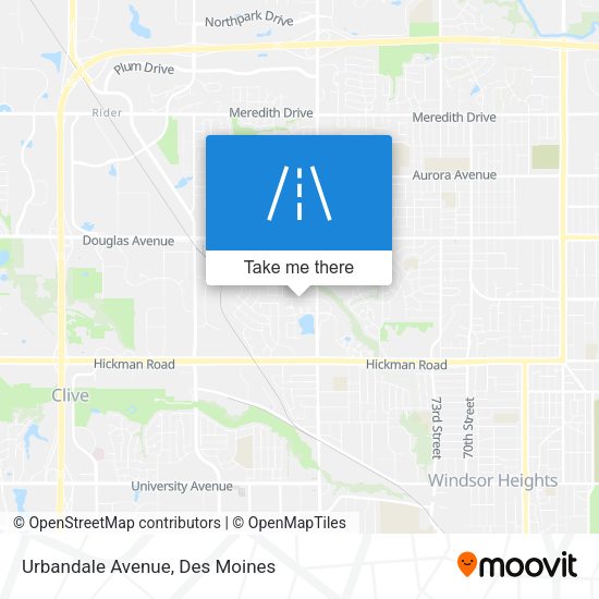 Mapa de Urbandale Avenue