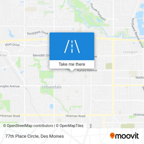 Mapa de 77th Place Circle