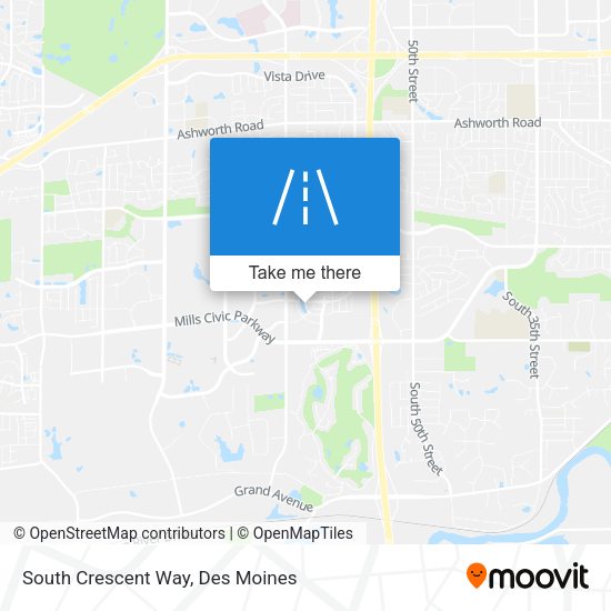 South Crescent Way map