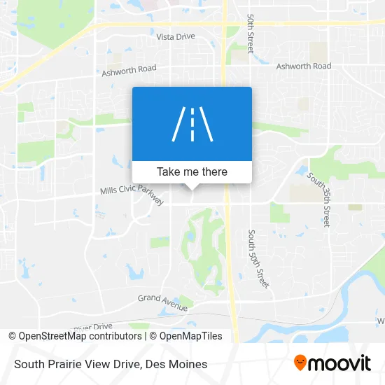 South Prairie View Drive map