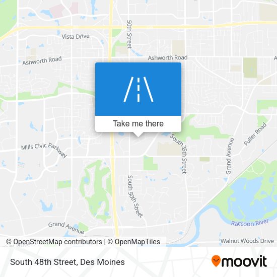South 48th Street map