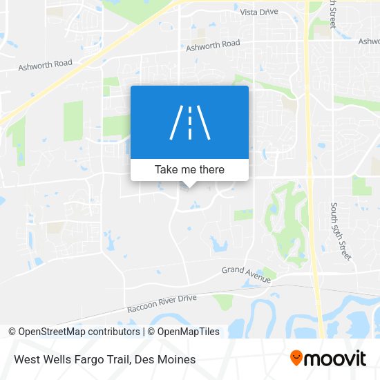 West Wells Fargo Trail map