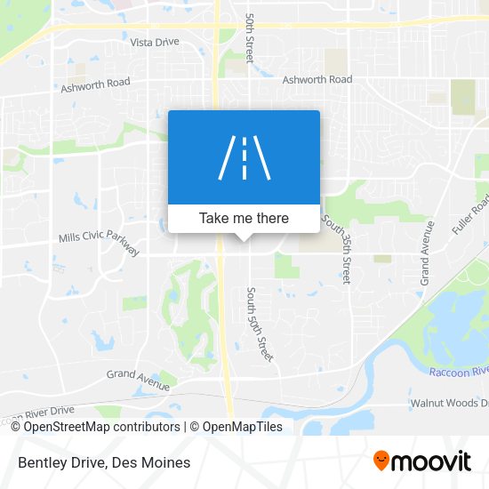 Mapa de Bentley Drive