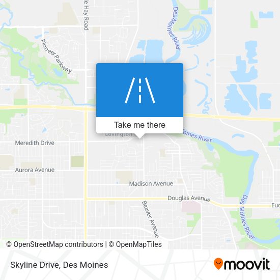 Mapa de Skyline Drive
