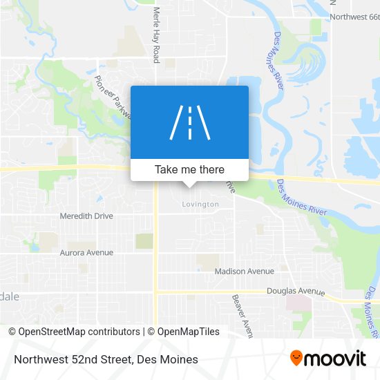 Northwest 52nd Street map