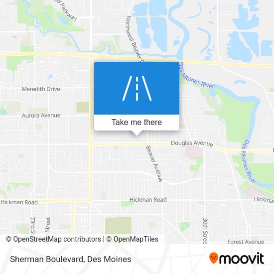 Sherman Boulevard map