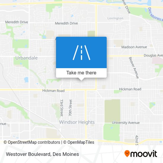 Westover Boulevard map