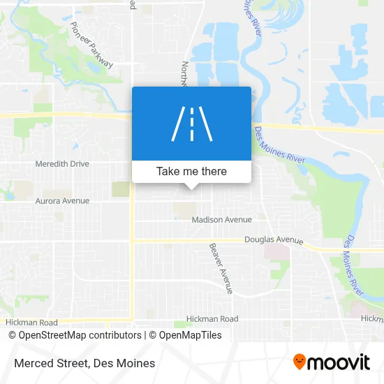 Merced Street map