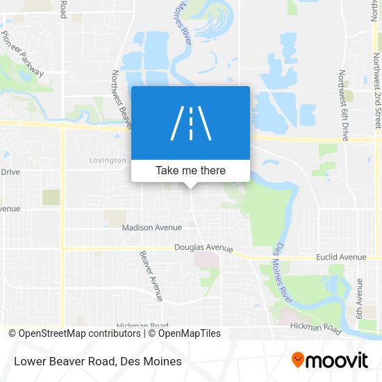 Lower Beaver Road map
