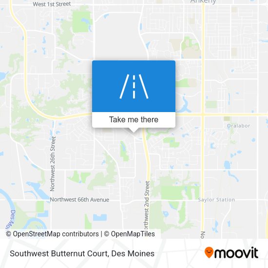 Mapa de Southwest Butternut Court