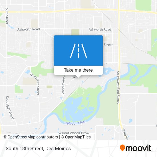 Mapa de South 18th Street
