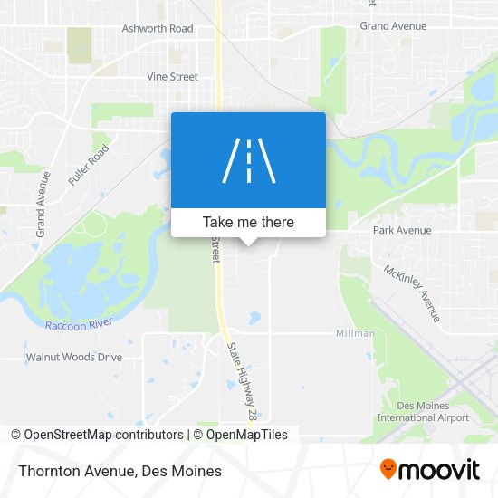 Thornton Avenue map